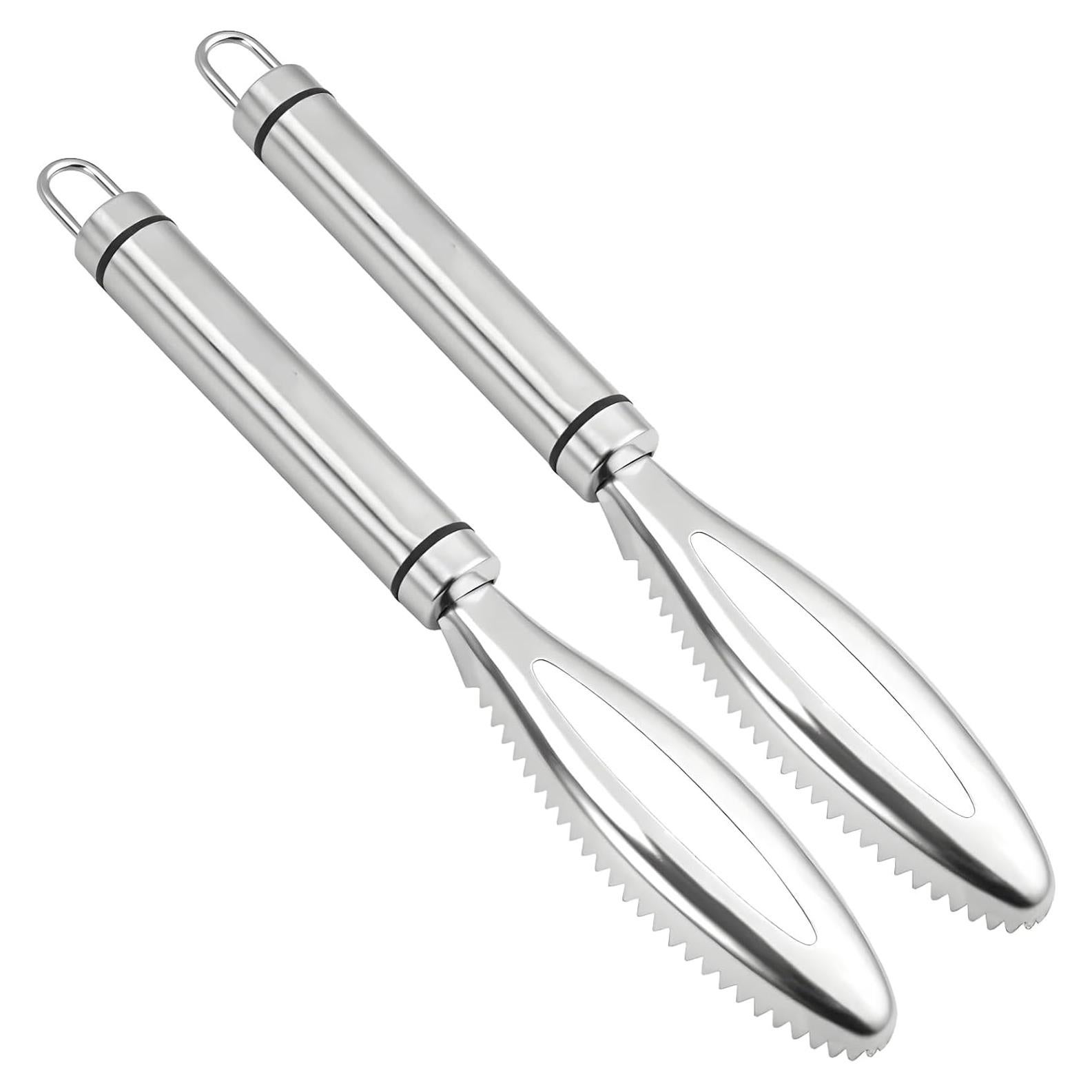 Removedor de Escamas de Pescado Homaisson Acero Inoxidable 2 PCS