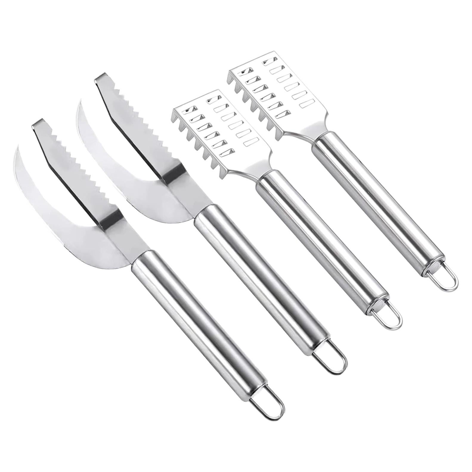 Cuchillo Descalador de Pescado Klyuqoz 3 en 1 Acero Inoxidable