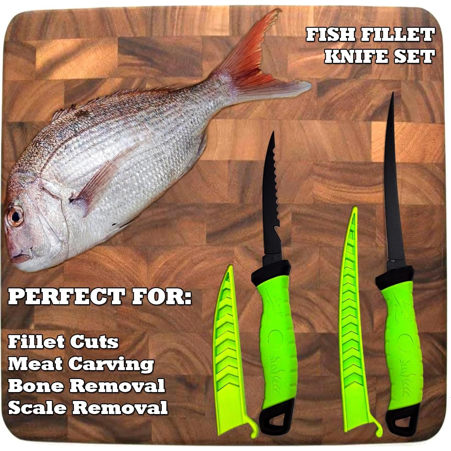 Juego de cuchillos para filetear pescado Middletown 4 piezas