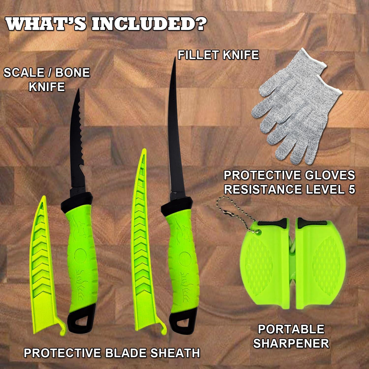 Juego de cuchillos para filetear pescado Middletown 4 piezas