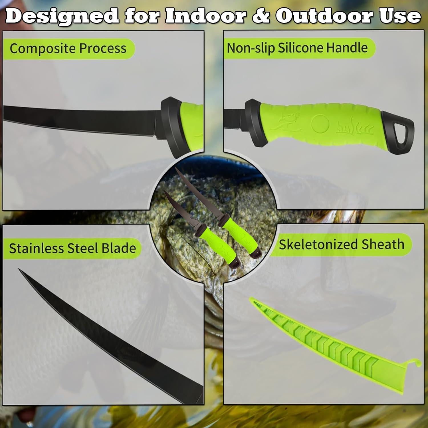 Juego de cuchillos para filetear pescado Middletown 4 piezas