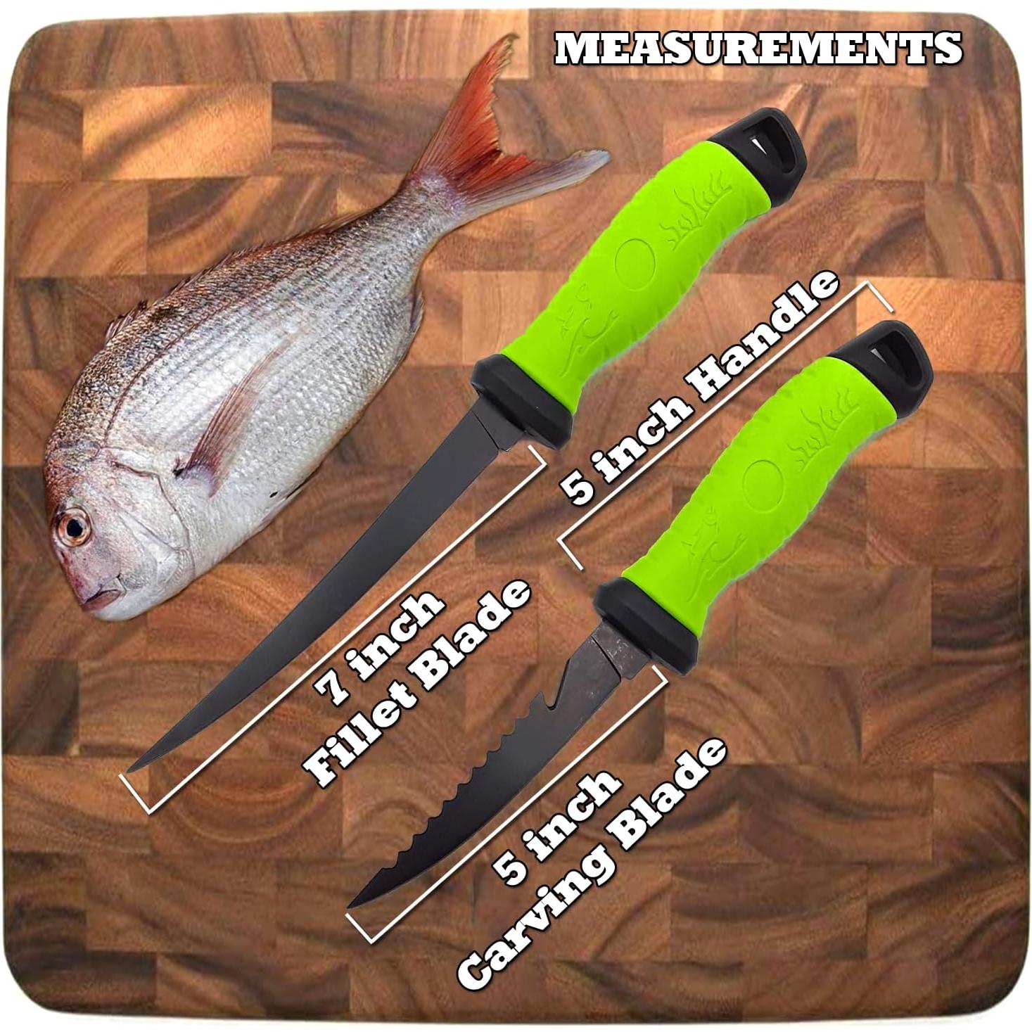 Juego de cuchillos para filetear pescado Middletown 4 piezas