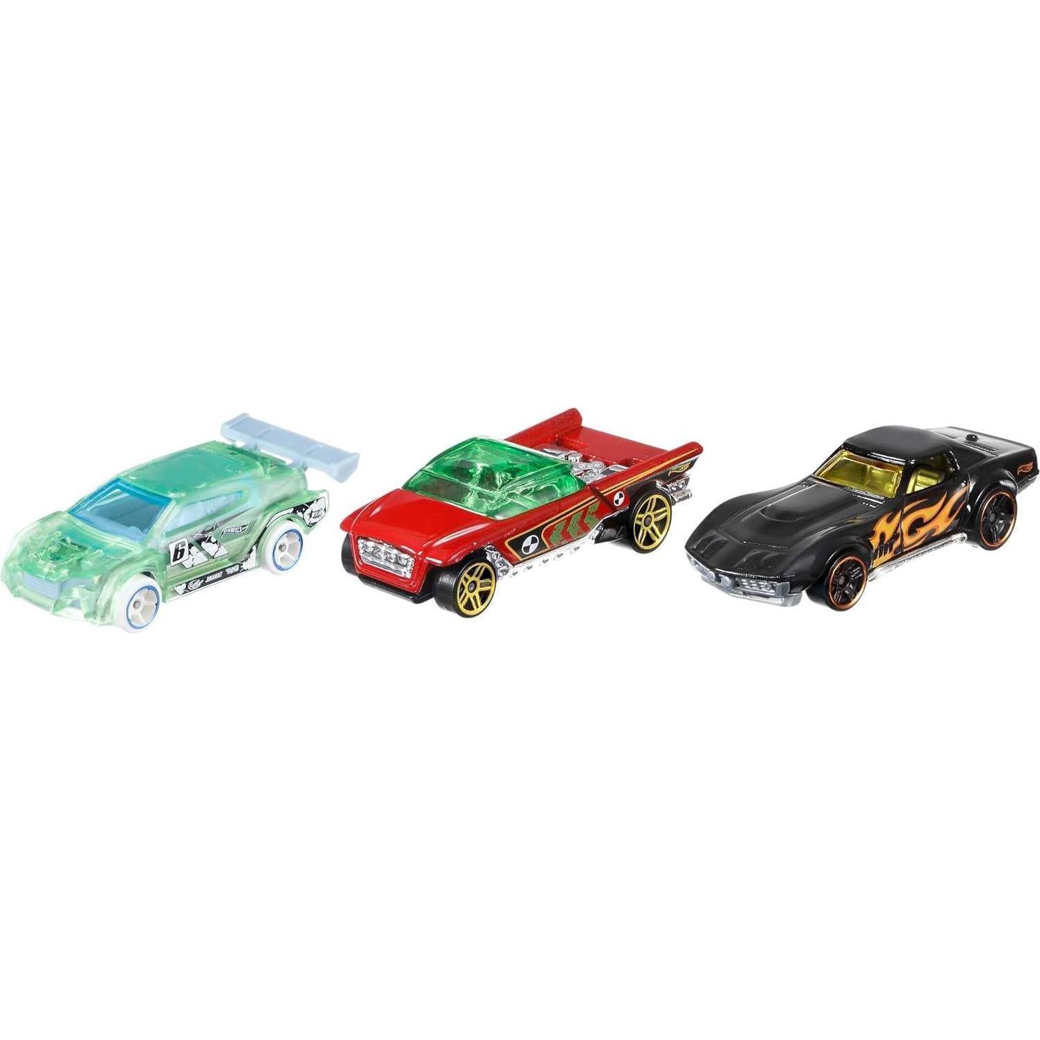 Paquete de 3 coches Hot Wheels Mattel 1:64 para niños
