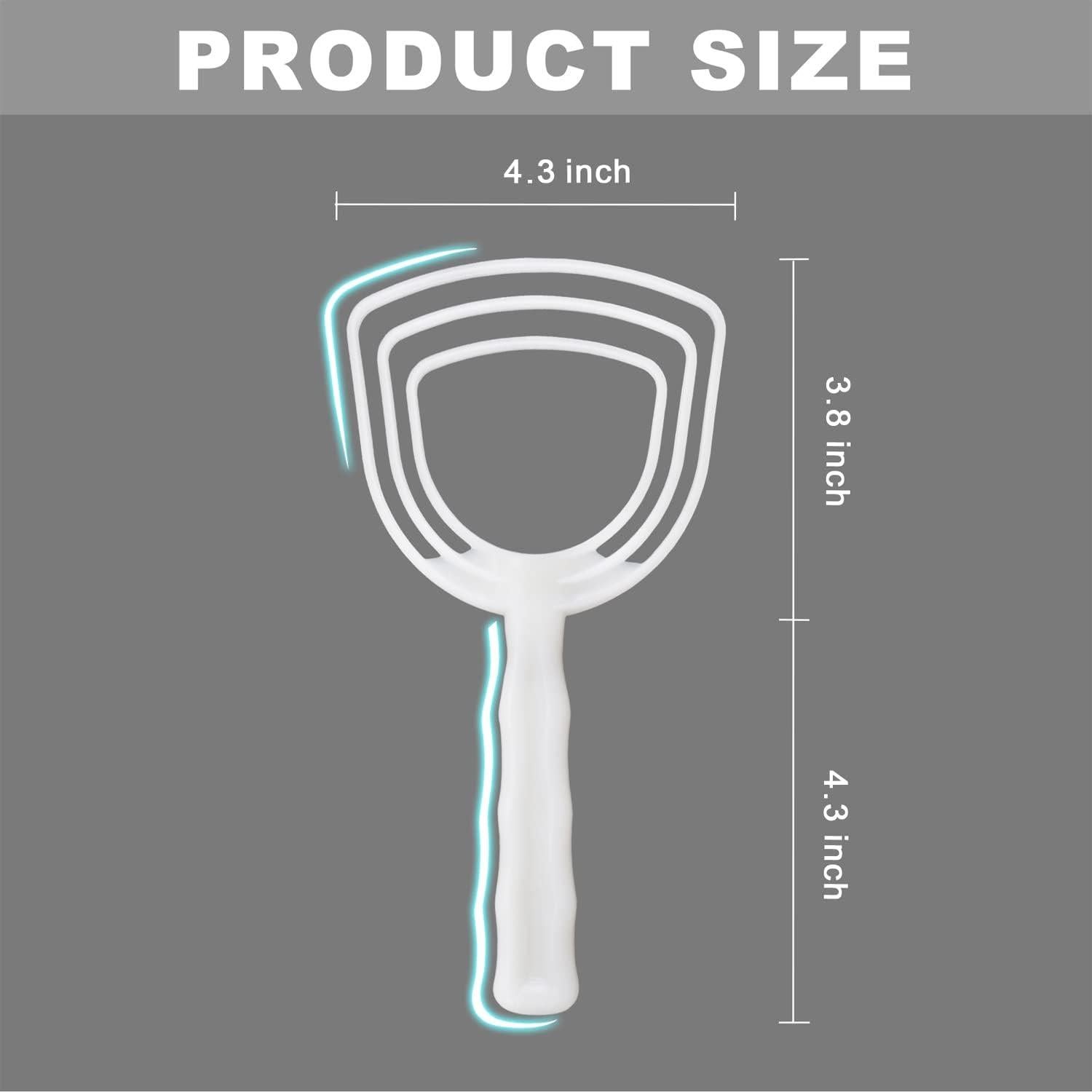 Raspador de Polvo de Hueso BOLEXINO - 2 Paquetes, Polietileno Blanco