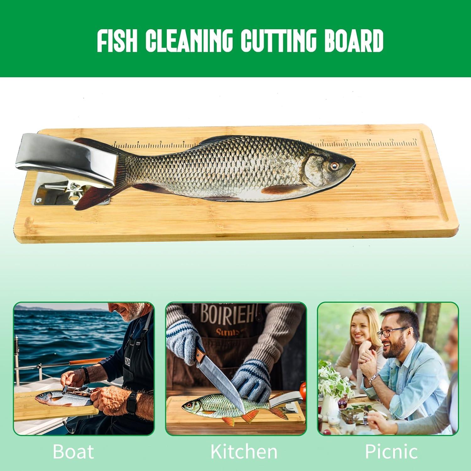 Tabla de Limpieza de Pescado MAVOTER de Bambú 44.9x16cm