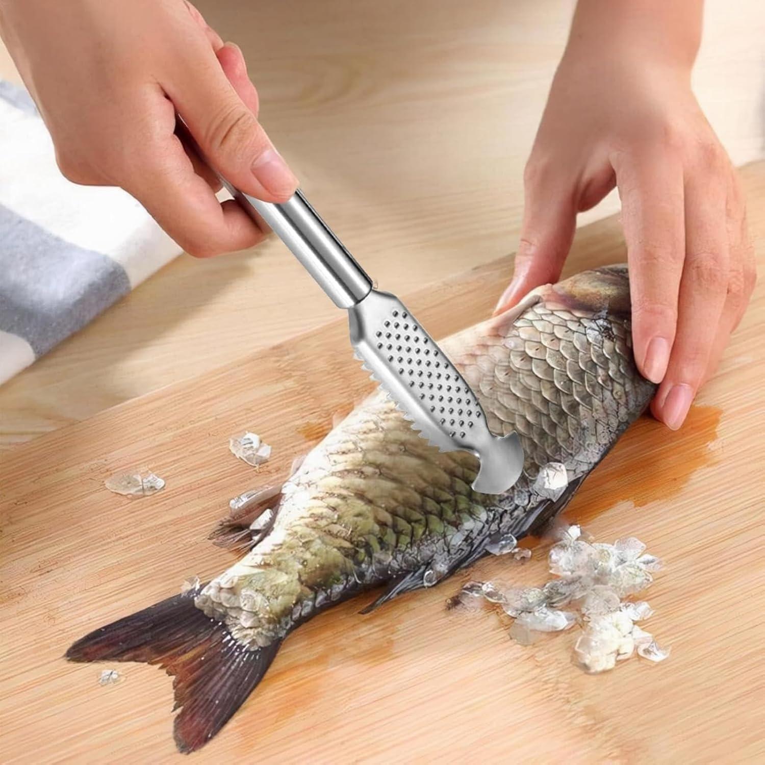 Removedor de Escamas de Pescado ZANWANXIN Acero Inoxidable 23cm