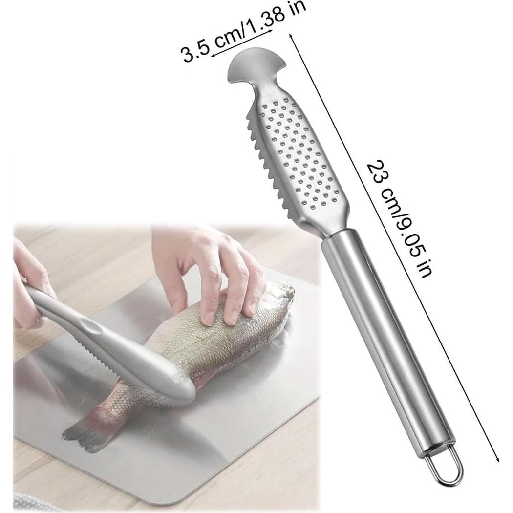 Removedor de Escamas de Pescado ZANWANXIN Acero Inoxidable 23cm