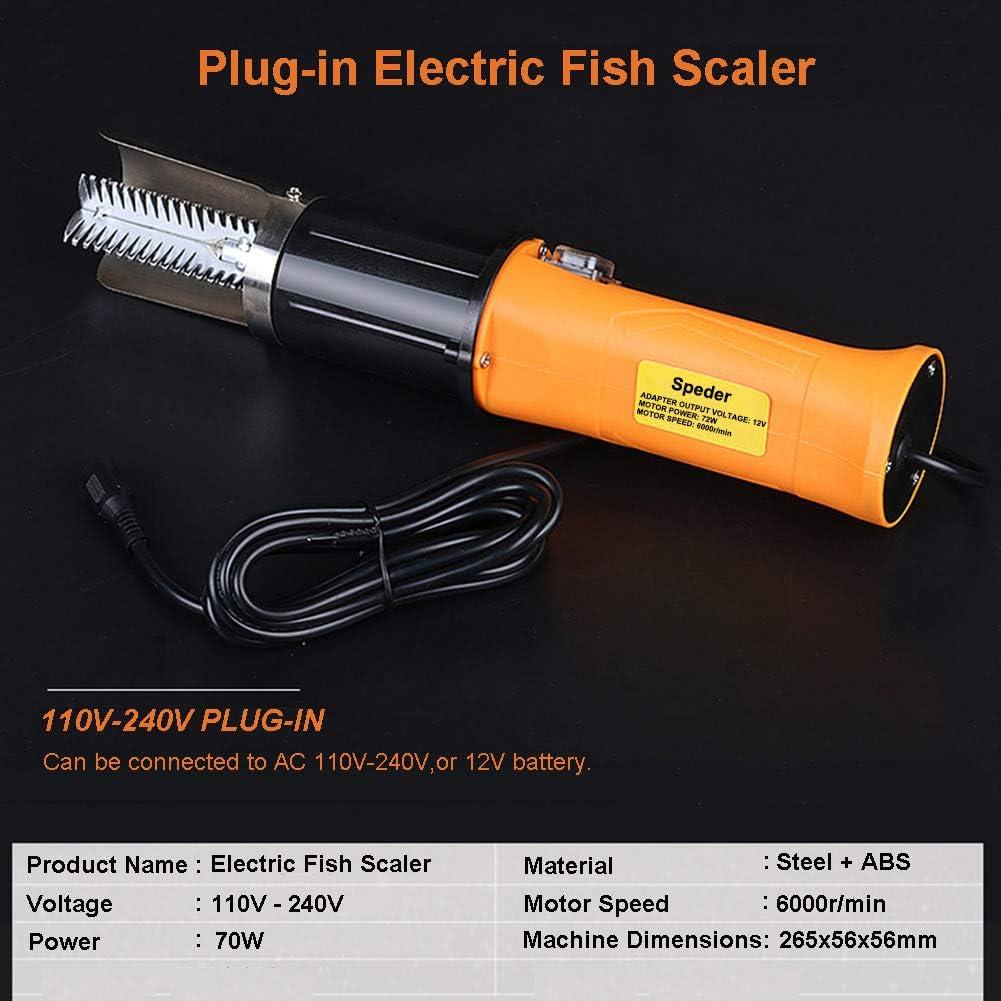 Removedor de Escamas de Pescado Eléctrico Speder 72W Impermeable