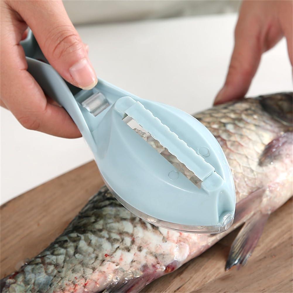 Escalador de Pescado EYAKEG 16 cm, Removedor de Escamas Rápido