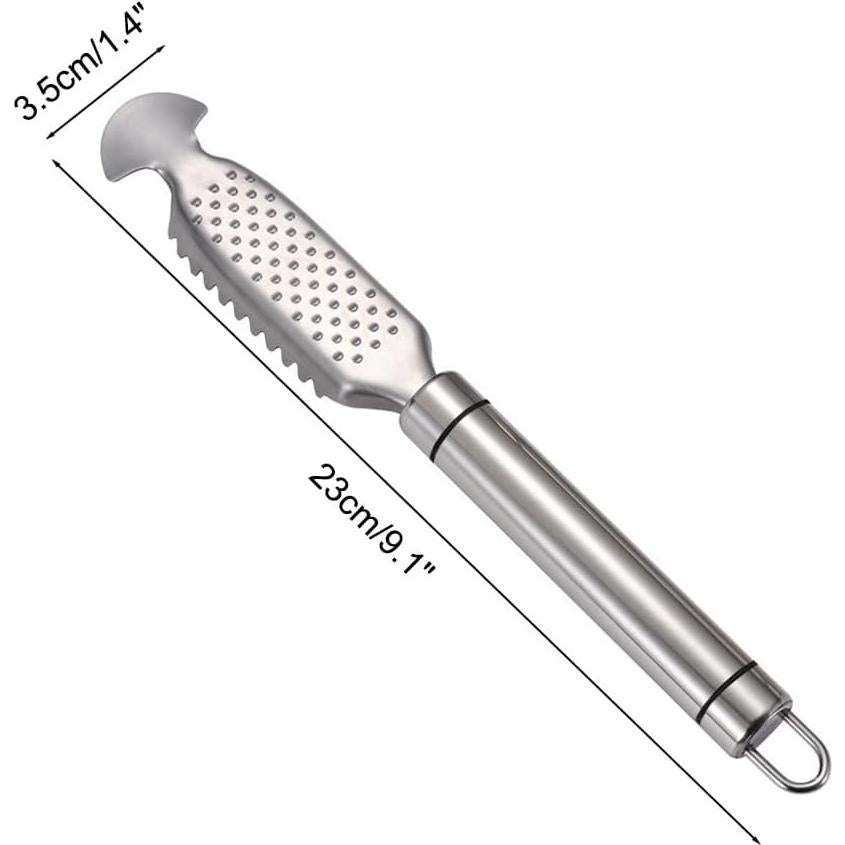2 Herramientas Removedoras de Escamas de Pescado Acero Inoxidable