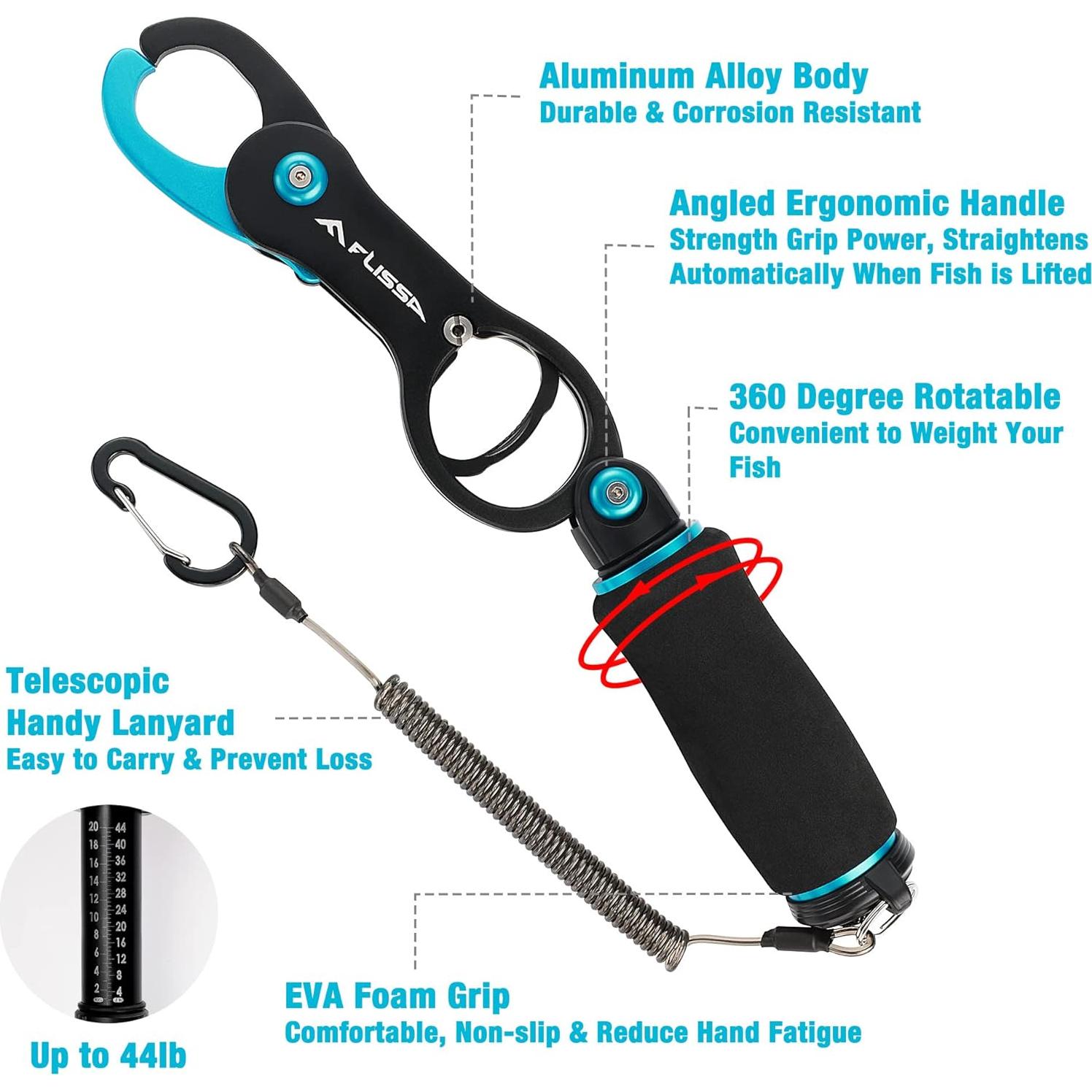 Kit de Herramientas de Pesca FLISSA 3 Piezas con Balanza 20 kg