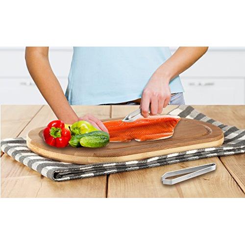 Juego de 4 Pinzas para Espinas de Pescado Iziusy - Acero Inoxidable