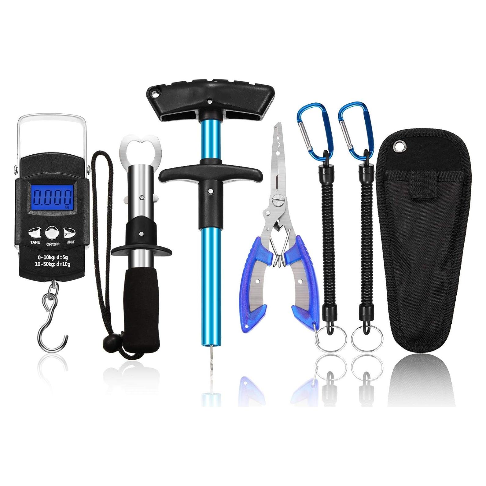 Kit de herramientas de pesca Honoson con balanza digital y alicate