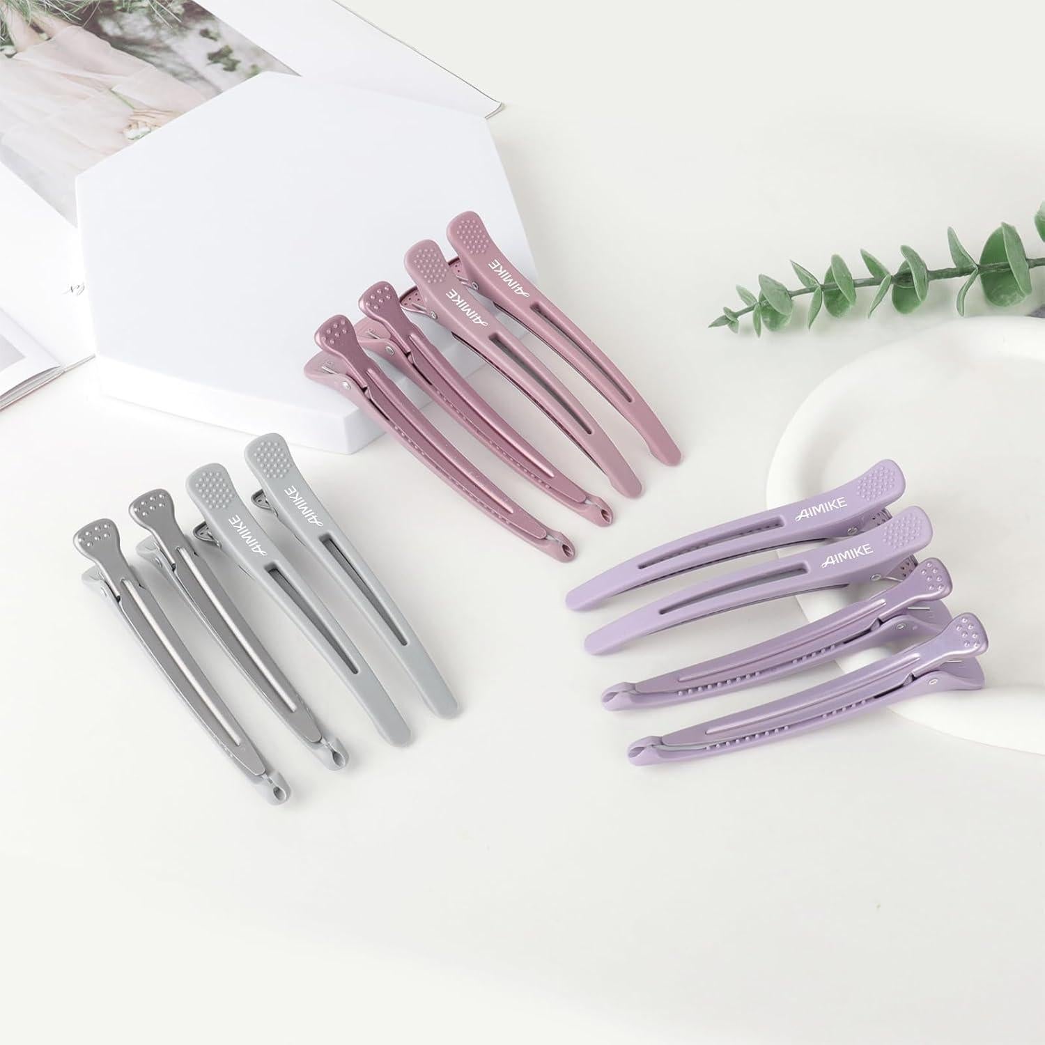 Clips para Cabello AIMIKE 12pcs Morandi - Sin Marcas y Antideslizantes