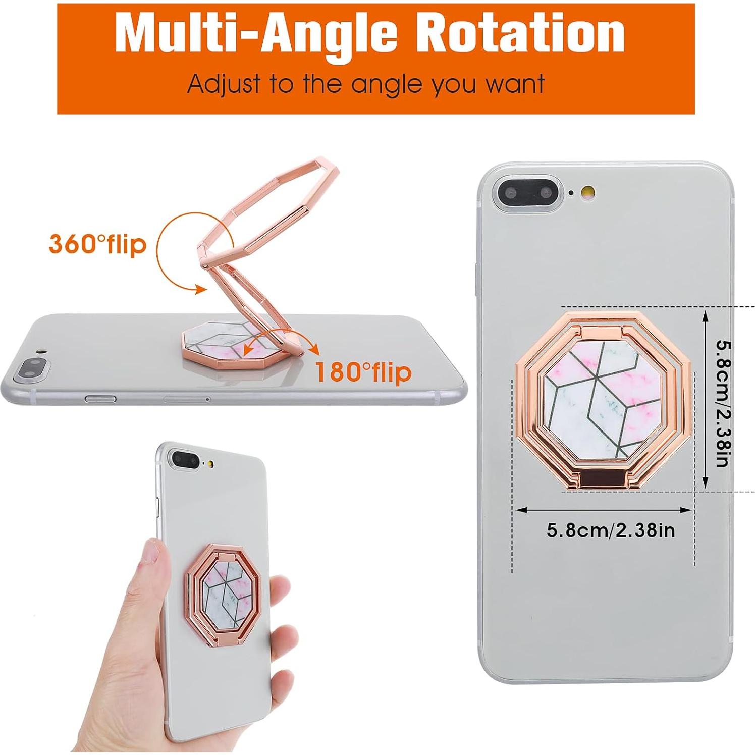 Soporte para Anillo de Teléfono GEEHUA Oro Rosa Ajustable