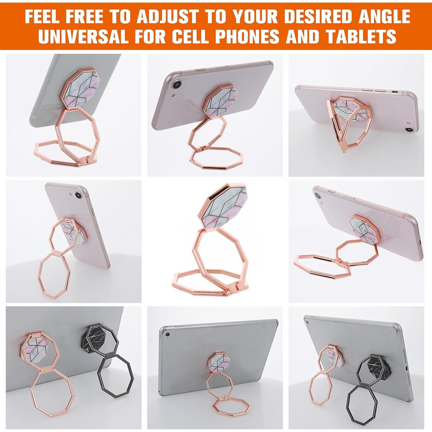 Soporte para Anillo de Teléfono GEEHUA Oro Rosa Ajustable