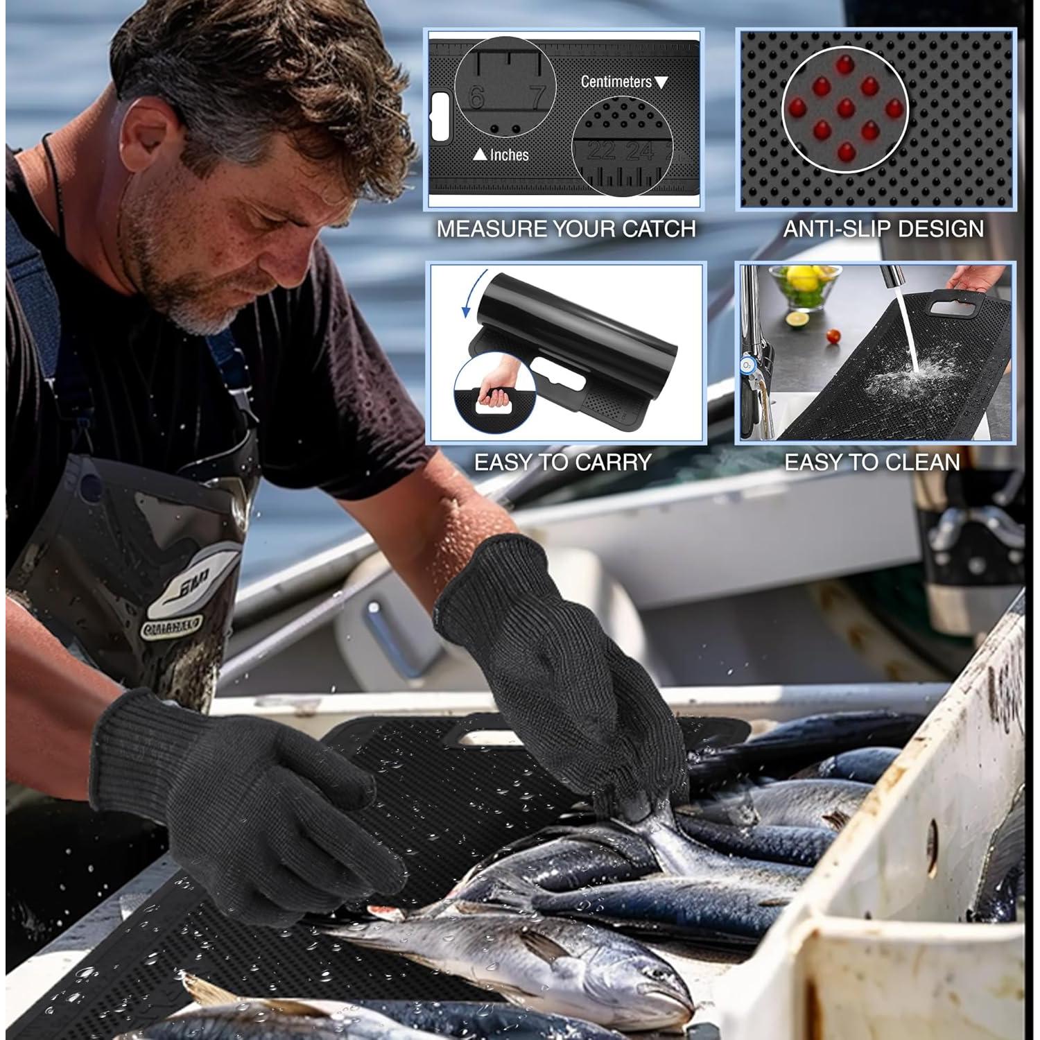 Juego de Cuchillos para Filetear Pescado MOSSY OAK 5 Piezas