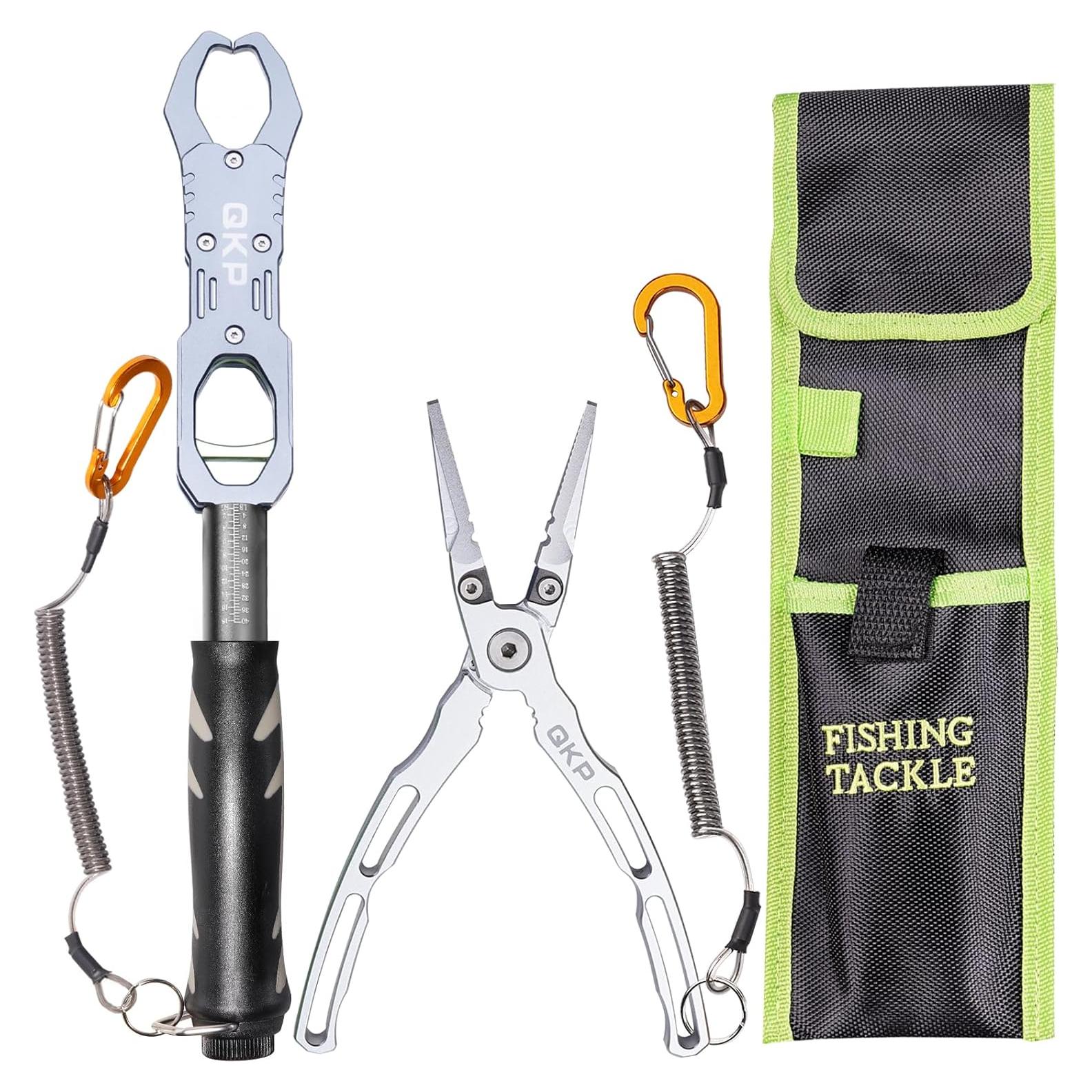 Agarrador de Pescado QKP Multi-Funcional 28.42 cm con Balanza