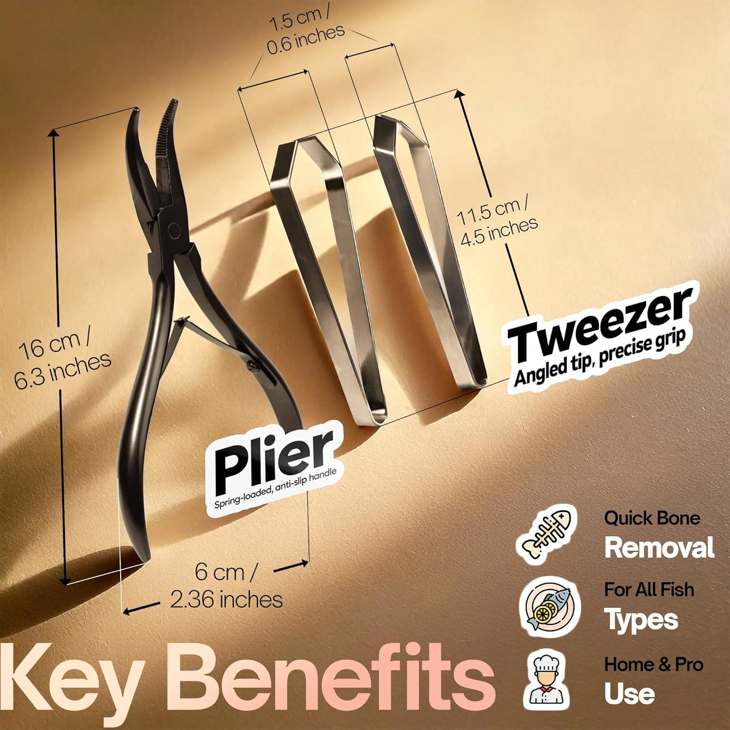 Pinzas deshuesadoras de pescado SmarDTAT - Acero inoxidable