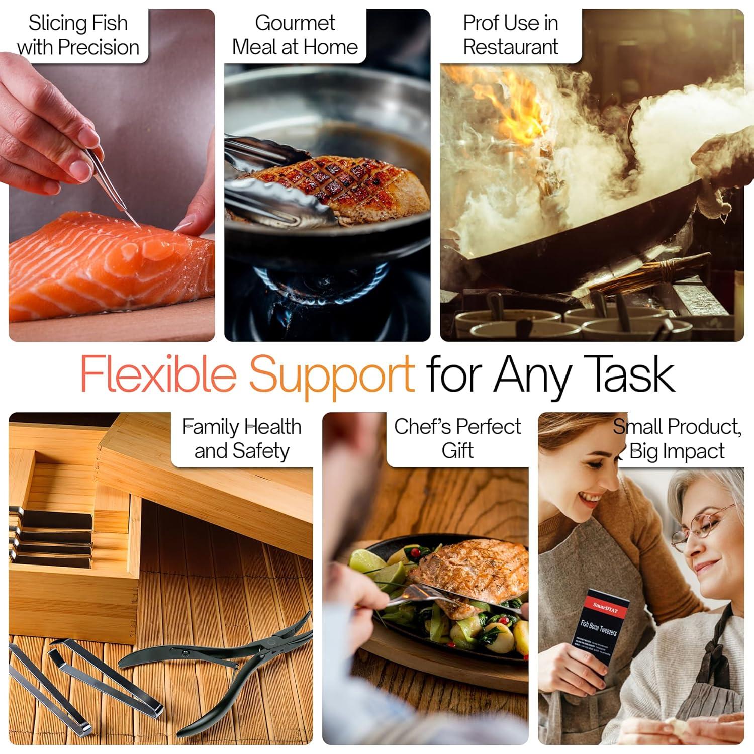 Pinzas deshuesadoras de pescado SmarDTAT - Acero inoxidable