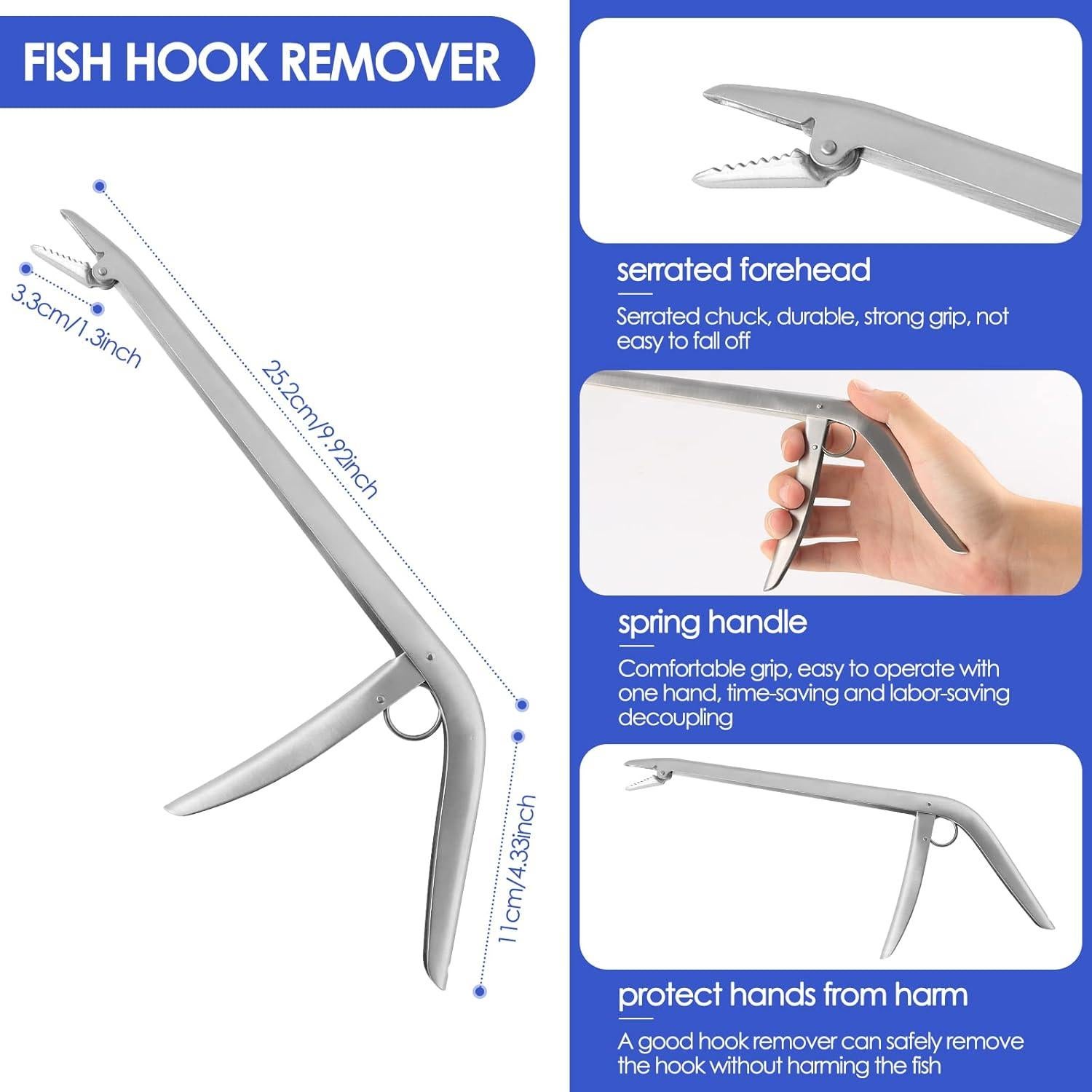 Kit de Herramientas de Pesca mouhike 7 Piezas Acero Inoxidable