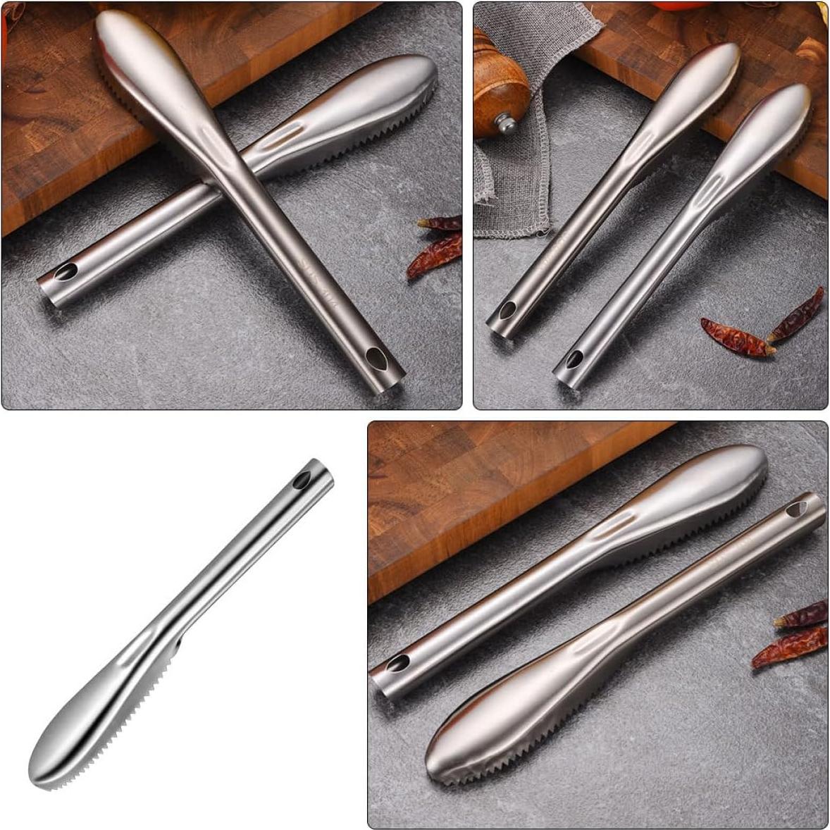 Herramienta Quitadora de Escamas de Pescado Milisten 2 Pcs