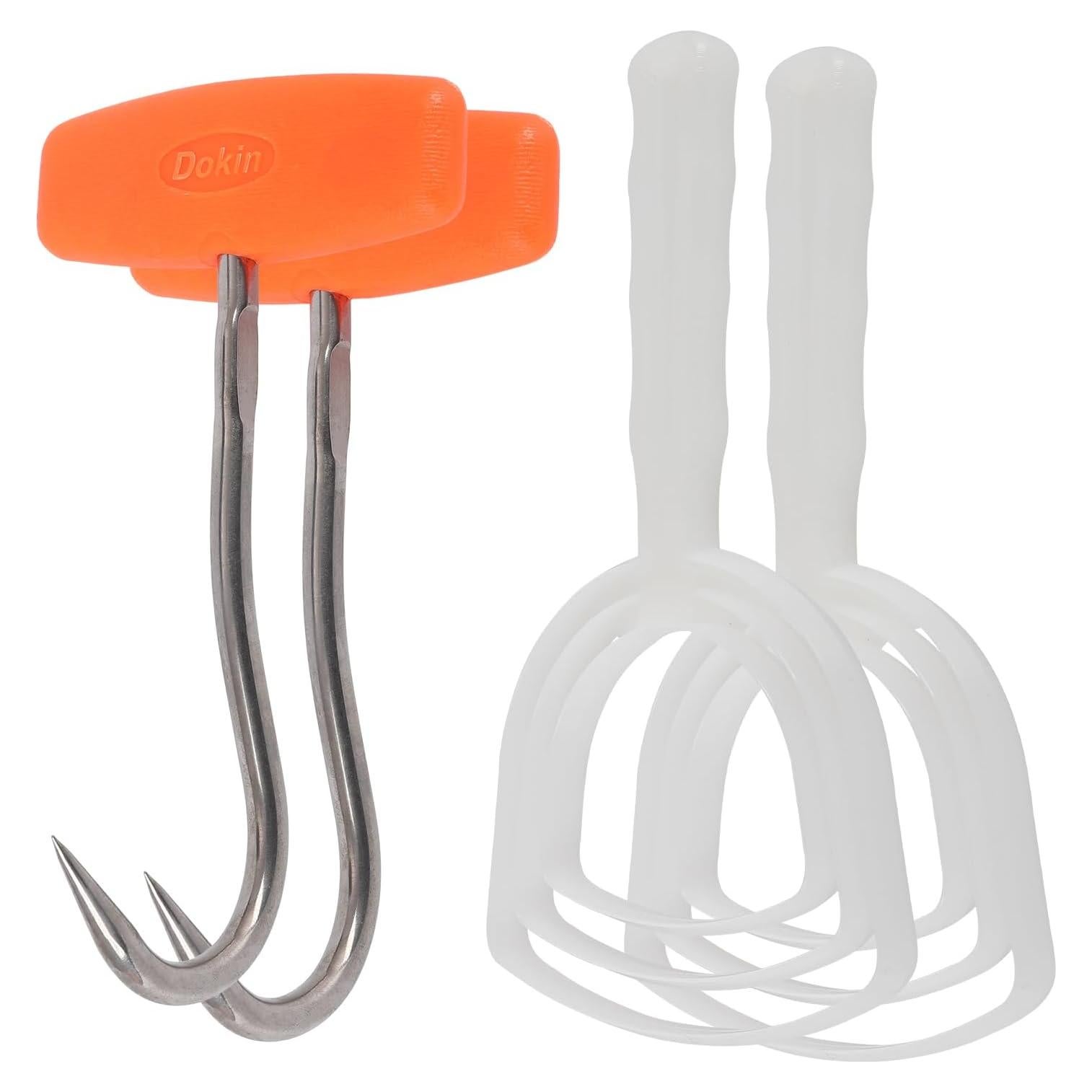 Kit de Herramientas de Carnicero DISWALE - 2 Ganchos y 2 Raspadores