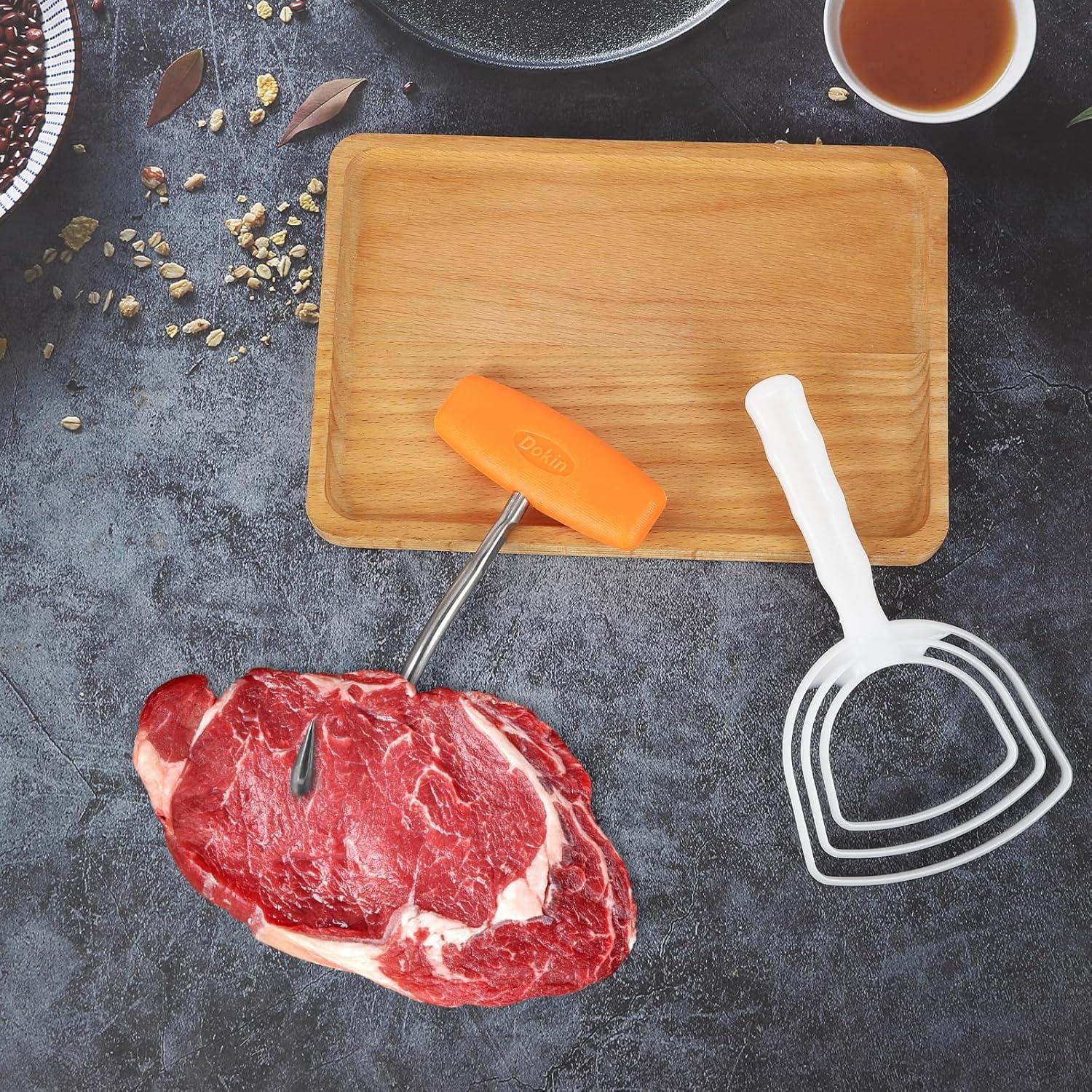 Kit de Herramientas de Carnicero DISWALE - 2 Ganchos y 2 Raspadores