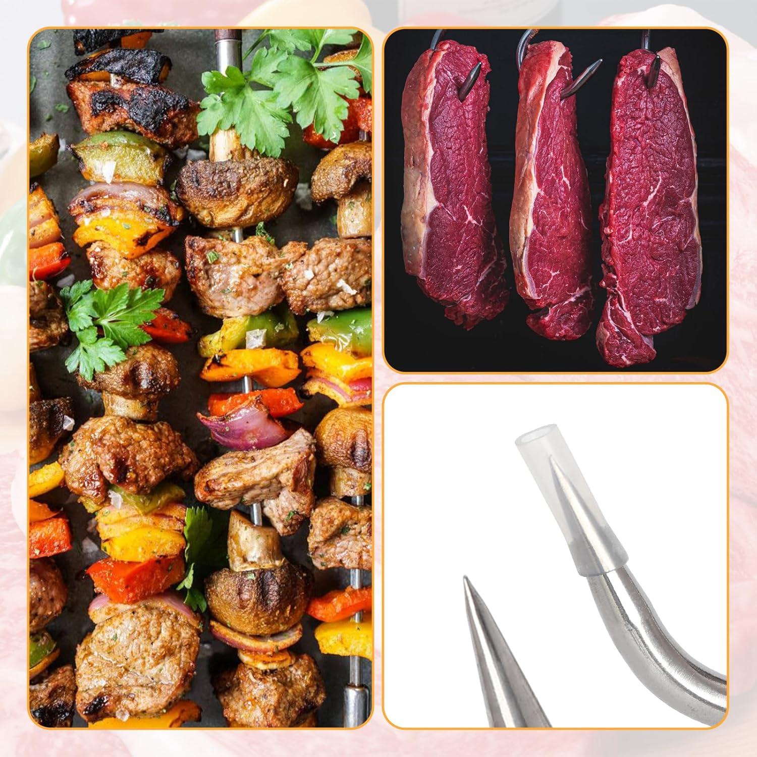 Kit de Herramientas de Carnicero DISWALE - 2 Ganchos y 2 Raspadores