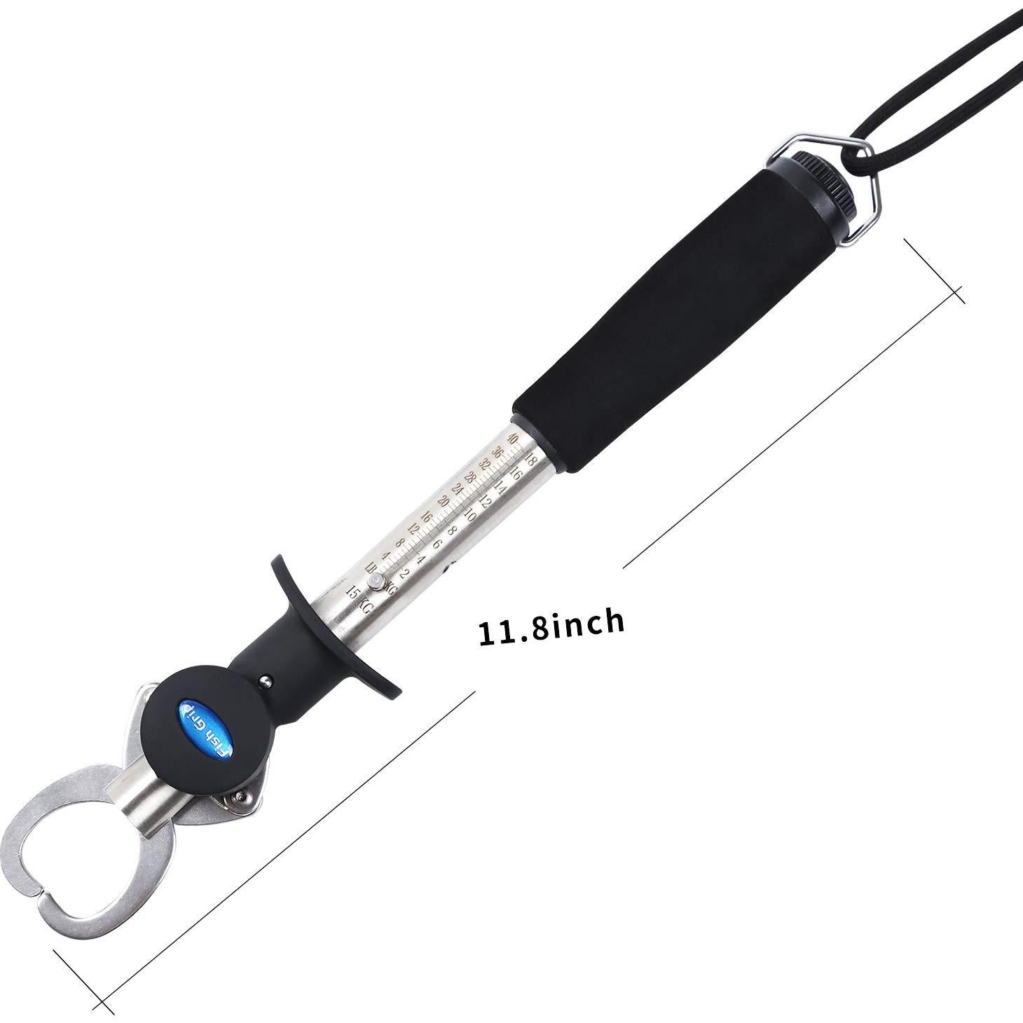 Agarrador de Labios de Pescado Entsport con Cinta Métrica 24.5cm