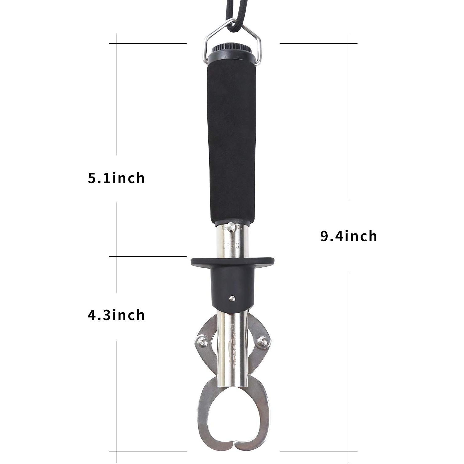 Agarrador de Labios de Pescado Entsport con Cinta Métrica 24.5cm