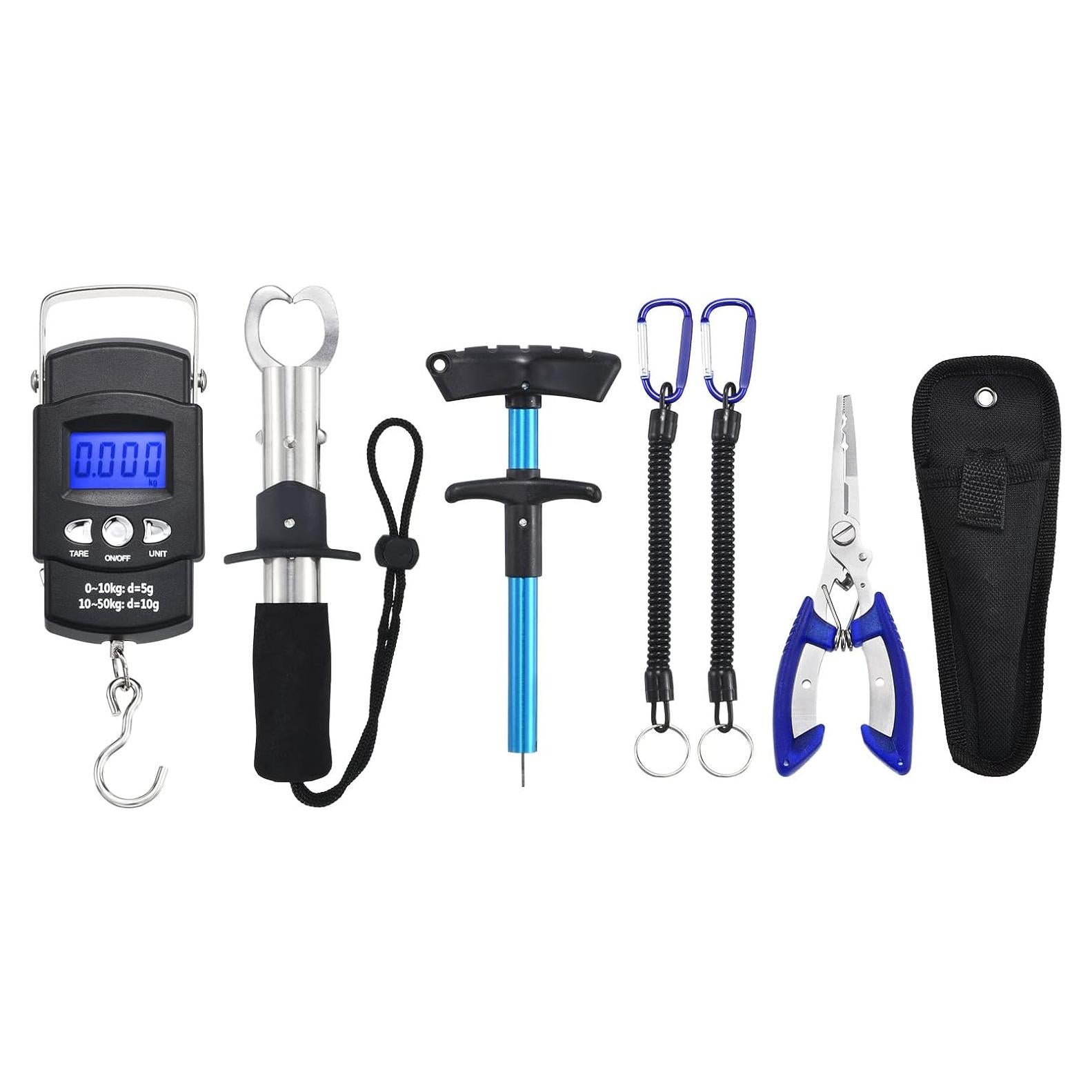 Kit de Herramientas de Pesca PATIKIL con Balanza Digital 50kg