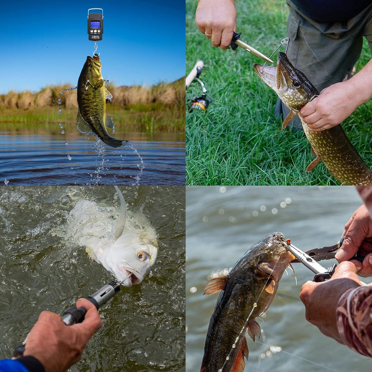 Kit de Herramientas de Pesca PATIKIL con Balanza Digital 50kg