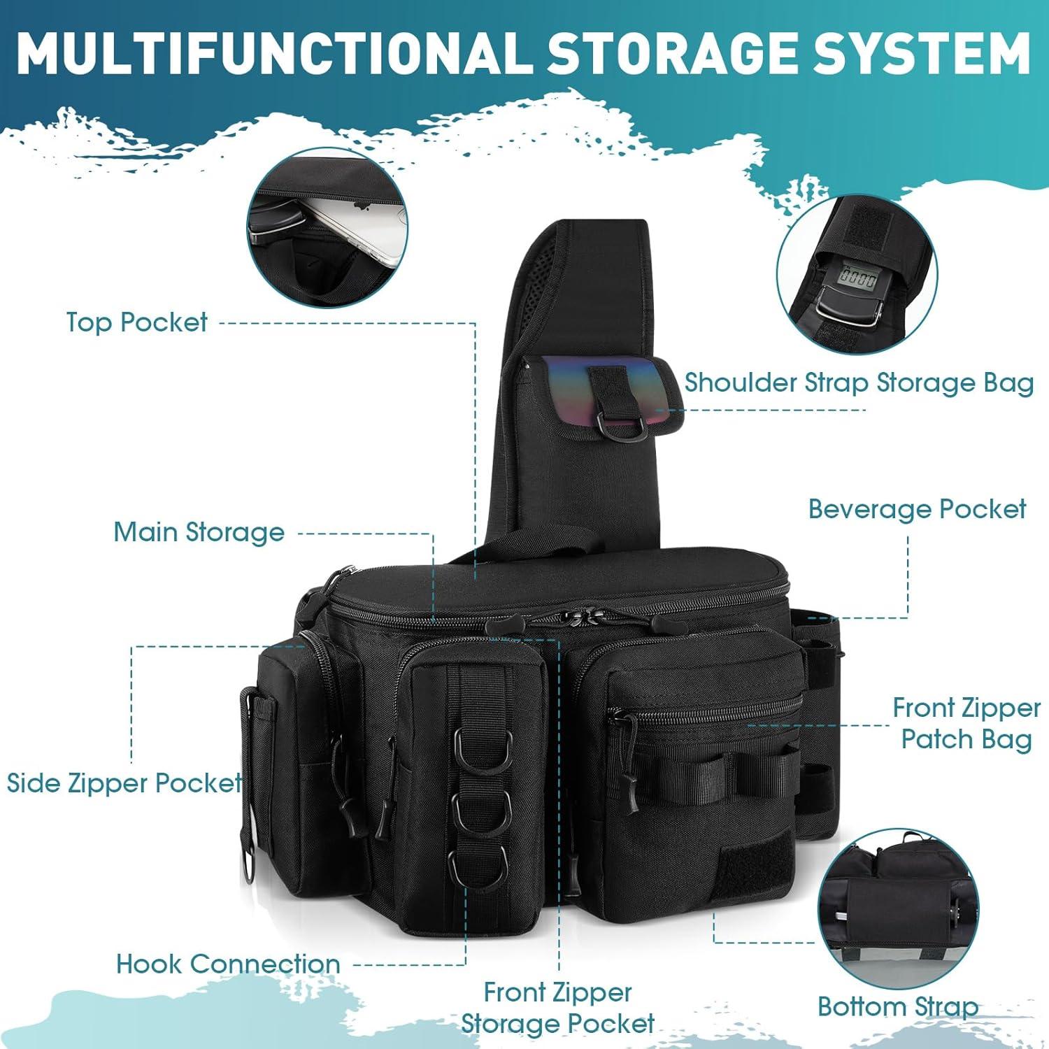 Kit de Pesca 88 Piezas RoundFunny con Bolsa y Accesorios