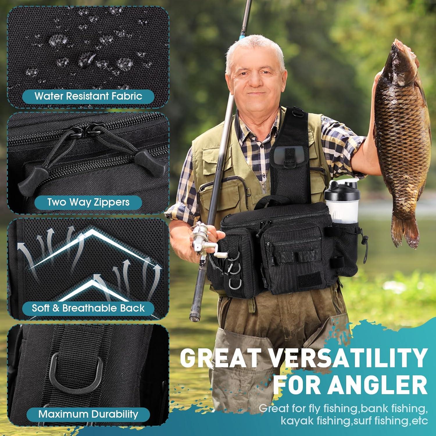 Kit de Pesca 88 Piezas RoundFunny con Bolsa y Accesorios