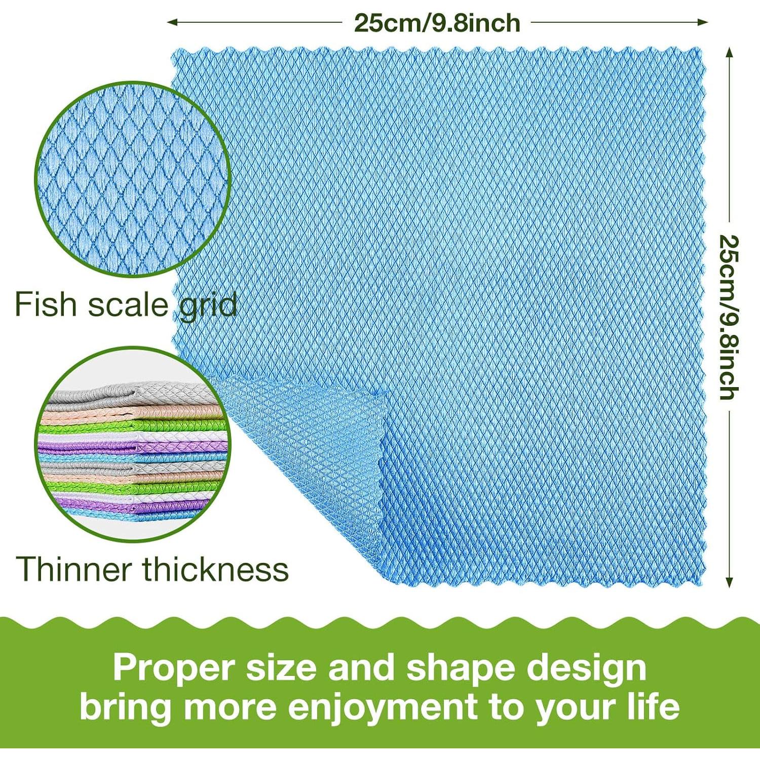 Paquete de 9 Paños de Microfibra Patelai Escamas de Pescado