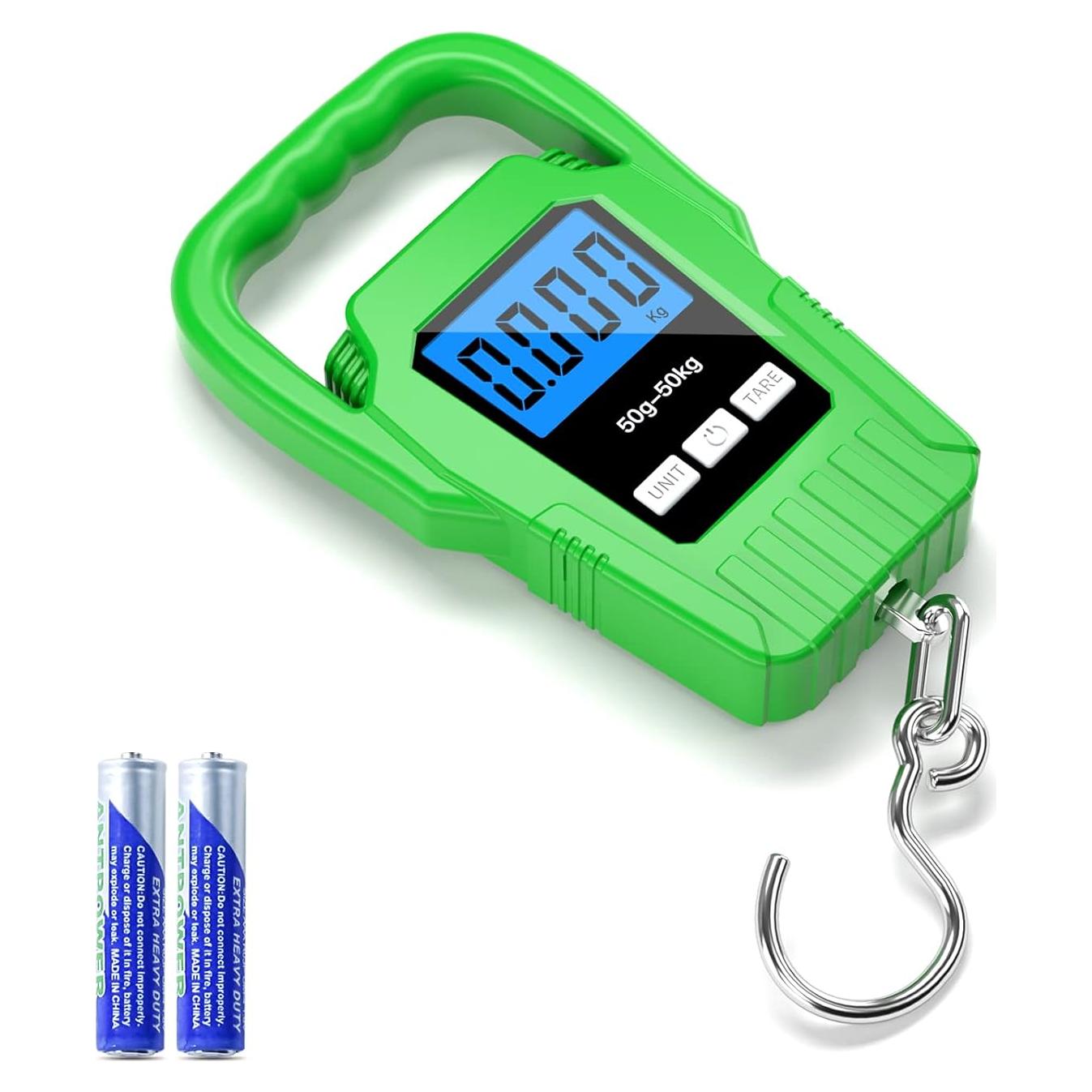 Báscula Digital Colgante SKEAP 50kg con Pantalla LCD Verde