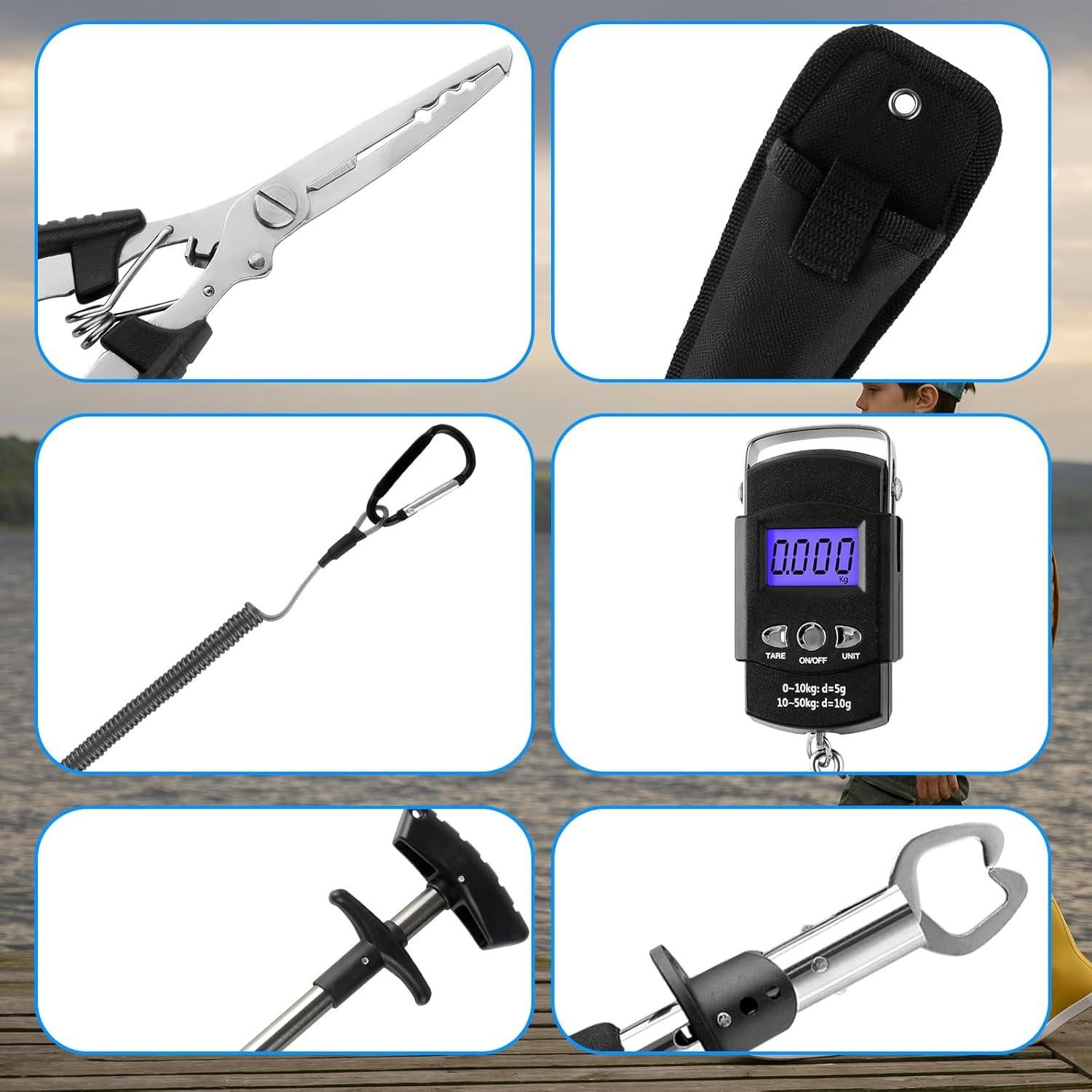 Kit de Herramientas de Pesca Mouhike 113 Piezas con Bolsa