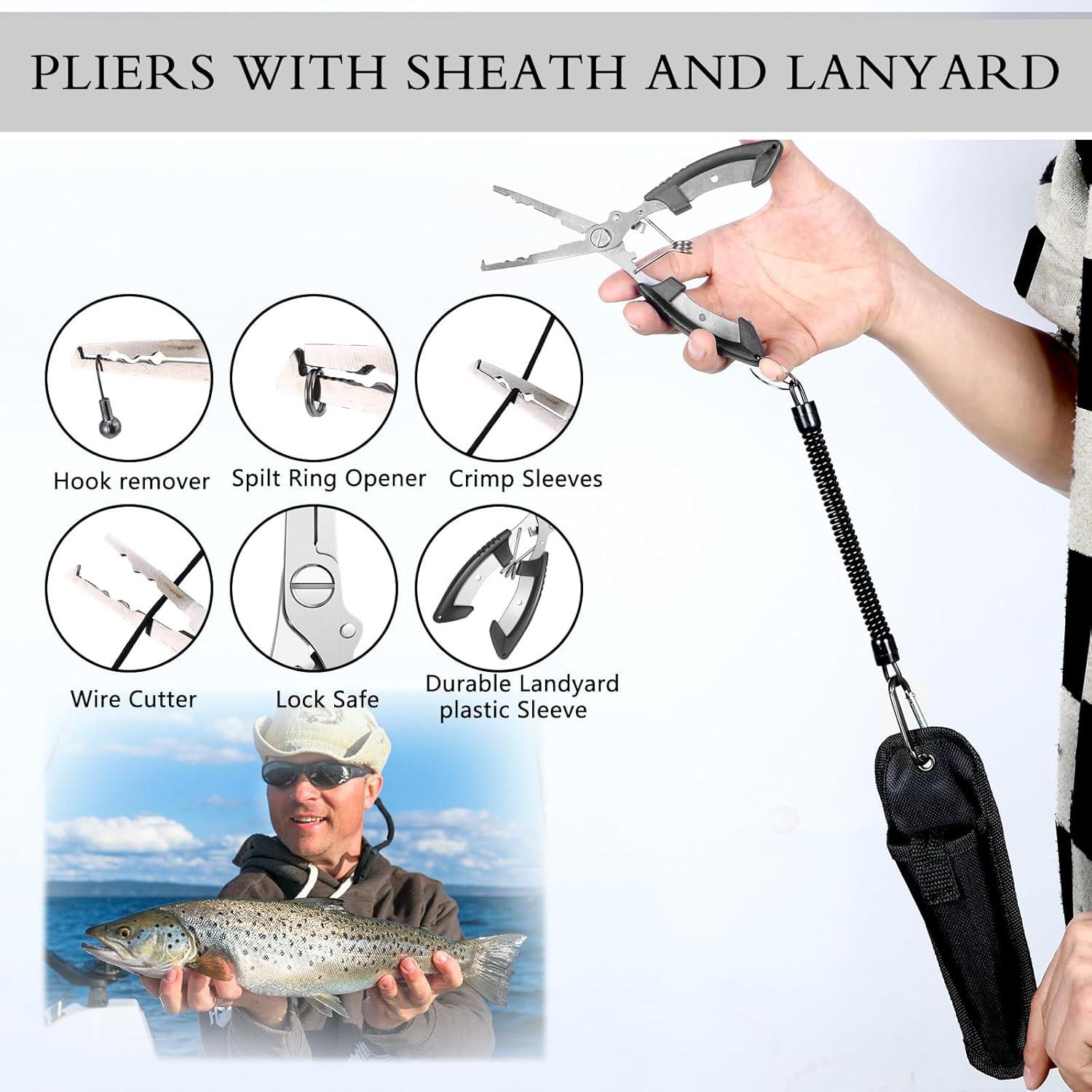 Kit de Herramientas de Pesca Sosation 134 Pcs con Cebo y Accesorios