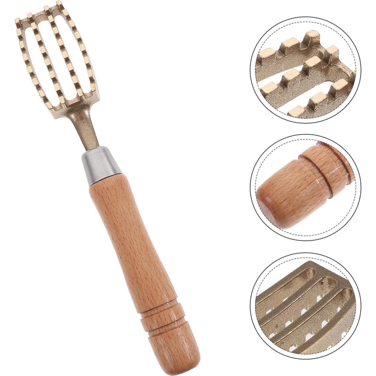 Raspador de Escamas de Pescado Ciieeo - Acero Inoxidable y Madera