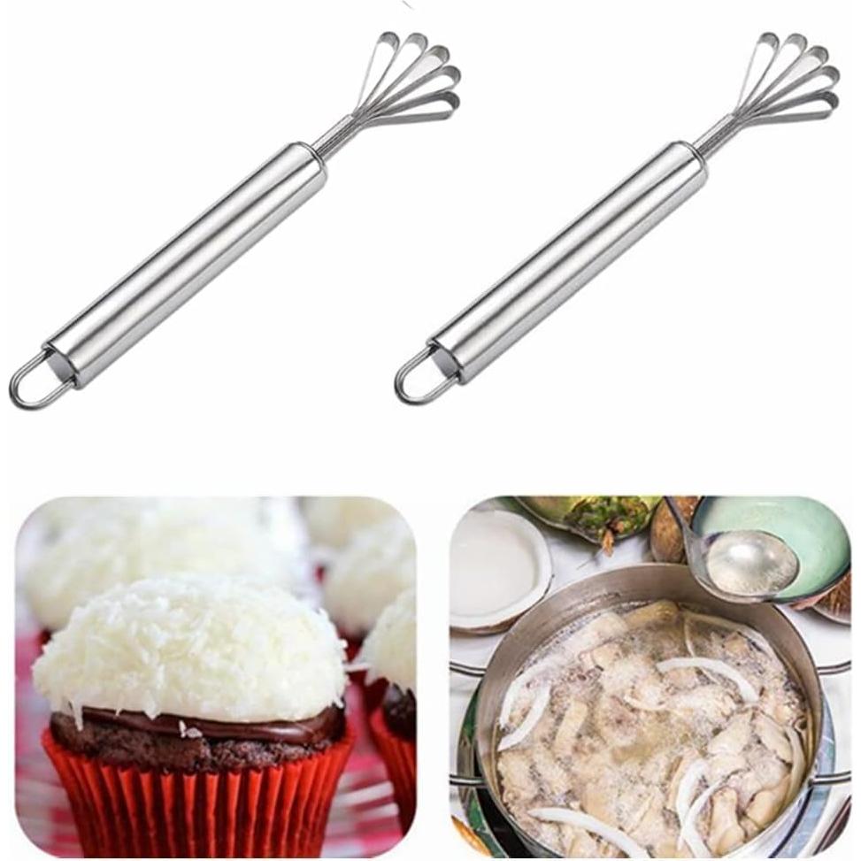 Raspador de Coco Jilukibo de Acero Inoxidable - 3 Piezas