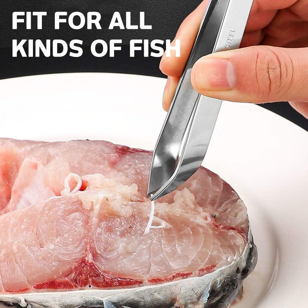 Set de 3 Pinzas de Espinas de Pescado maxin - Acero Inoxidable