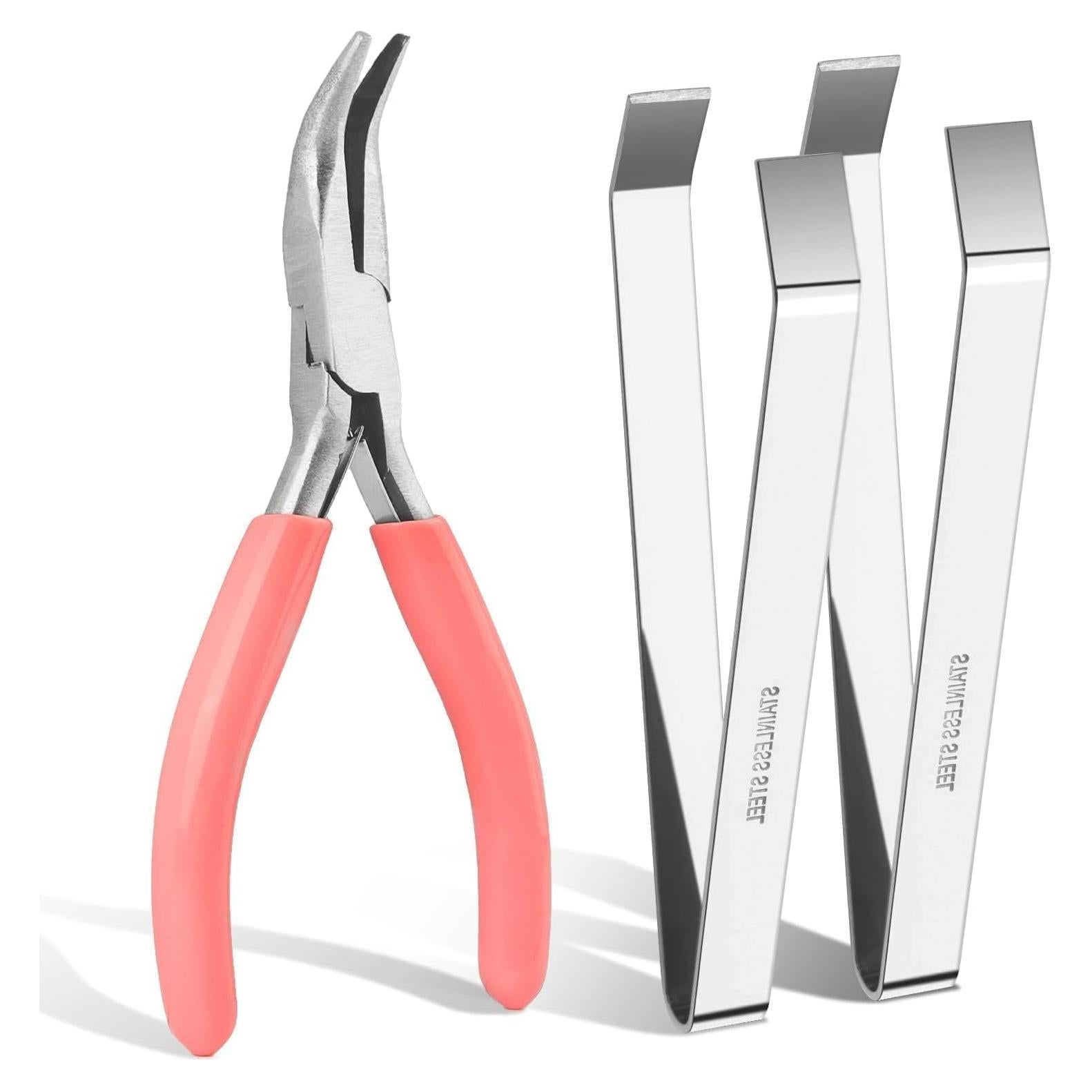 Kit de Pinzas para Espinas de Pescado Notoke - Acero Inoxidable (2 PZS)