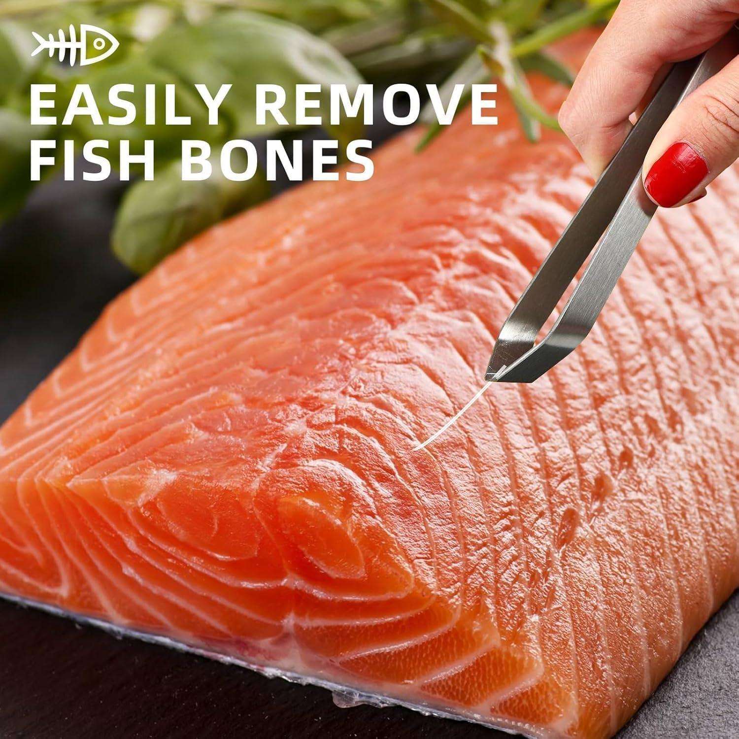 Kit de Pinzas para Espinas de Pescado Notoke - Acero Inoxidable (2 PZS)