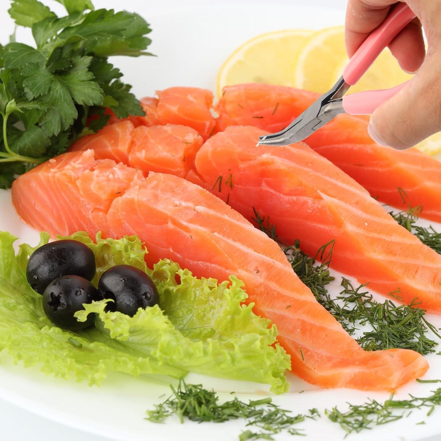 Kit de Pinzas para Espinas de Pescado Notoke - Acero Inoxidable (2 PZS)