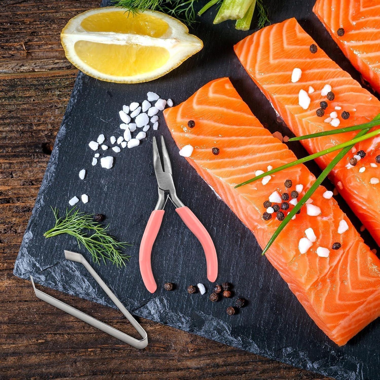 Kit de Pinzas para Espinas de Pescado Notoke - Acero Inoxidable (2 PZS)