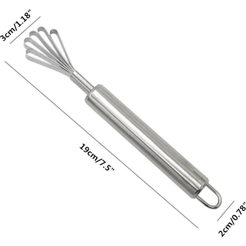 Raspador de Carne de Coco Jilukibo Acero Inoxidable 2 Piezas