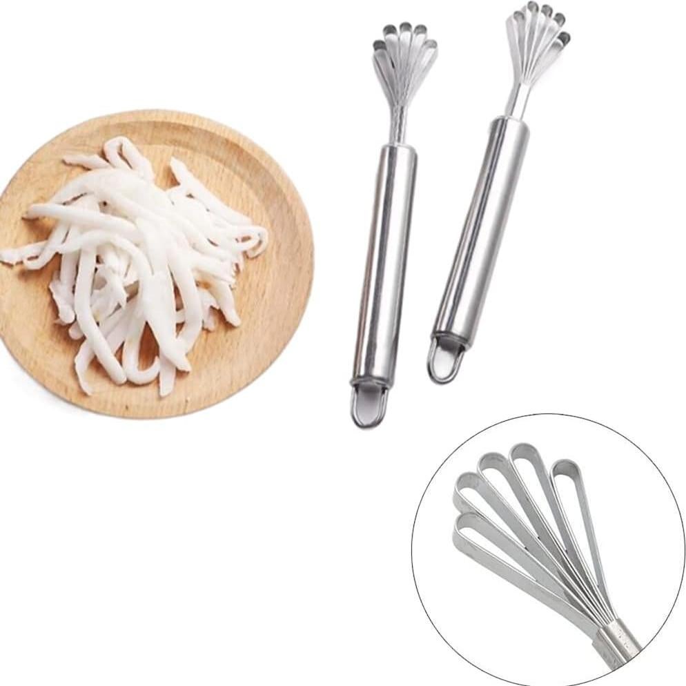Raspador de Carne de Coco Jilukibo Acero Inoxidable 2 Piezas
