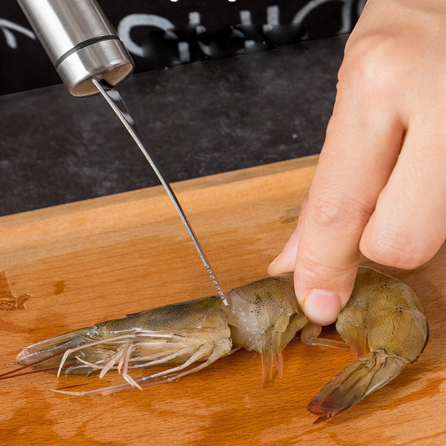 Set de Cuchillos y Pelador de Camarón JIEOU - Acero Inoxidable