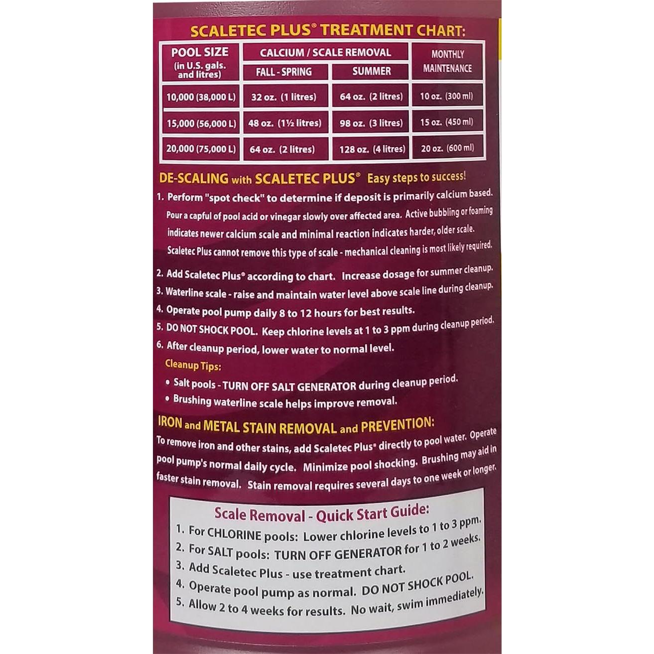 Desincrustante EasyCare Scaletec Plus 1.89L para Piscinas